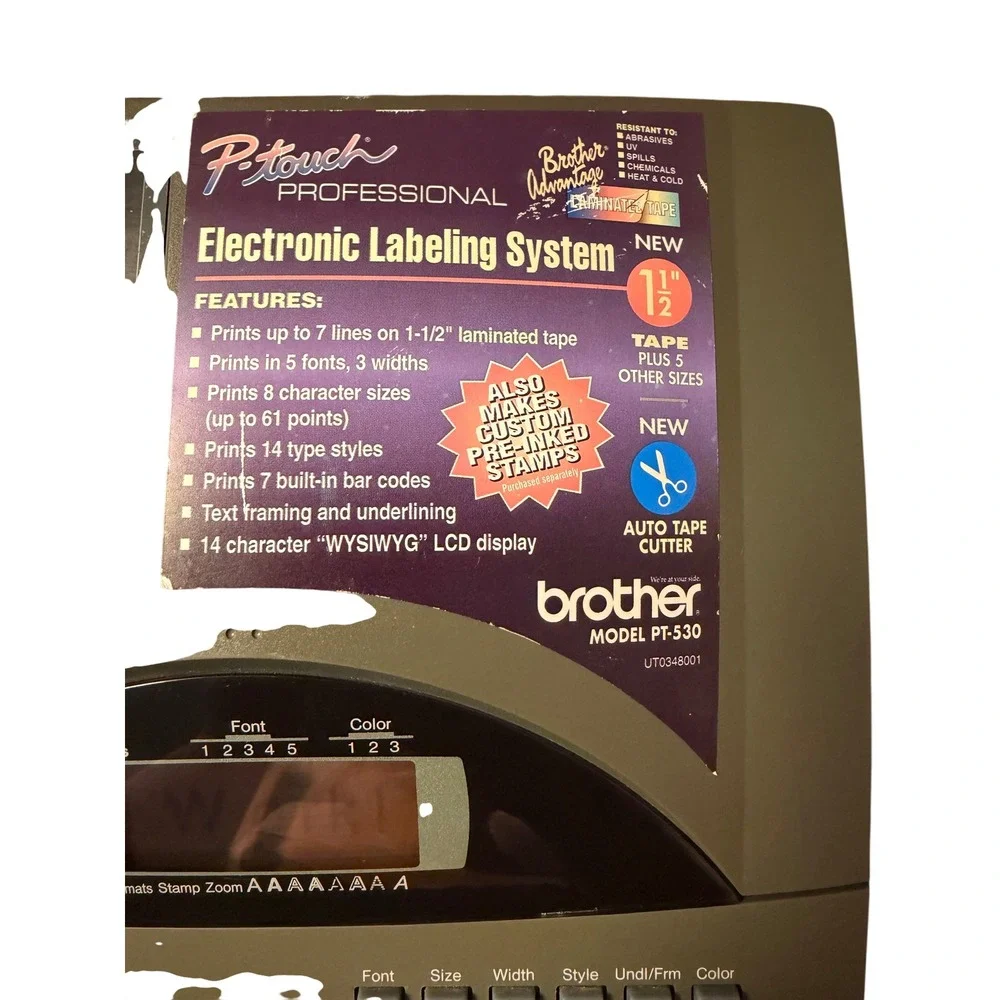 Brother P-Touch PT-530 Professional Electronic Labeling‎ System Desktop Printer